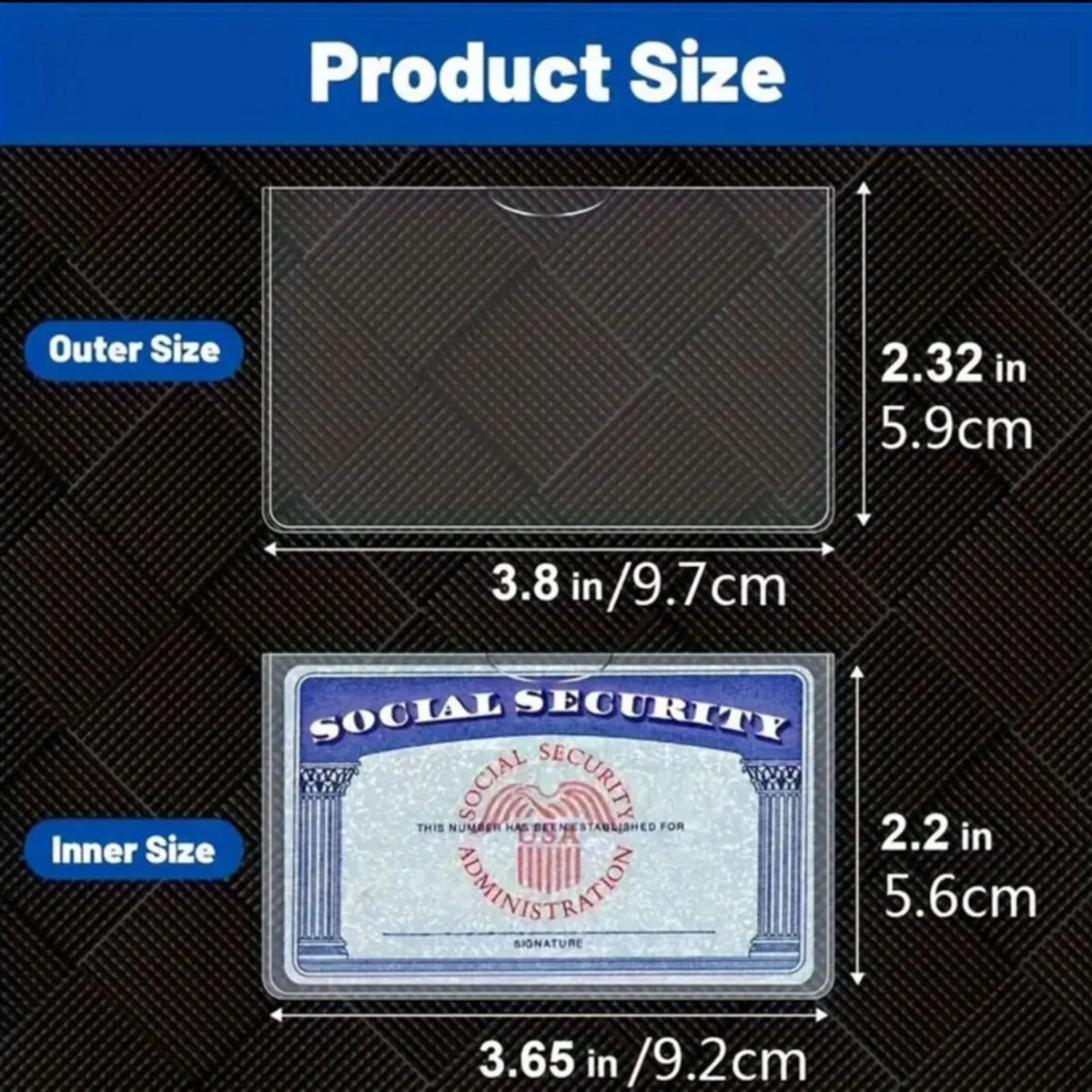 PVC Transparent Card Sleeves – 10/20 Pack Card Protectors