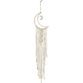 Moon Dream Catcher Cotton Macrame White Wall Hanging 94cm