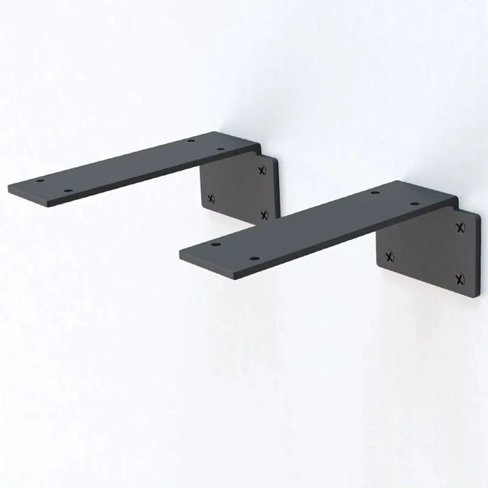 Heavy Duty Invisible L Brackets Floating Wall Shelf Support Metal