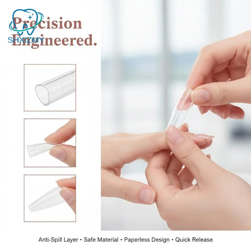 60Pcs Reusable Poly Dual Forms Nail Gel Mold Extension Tips