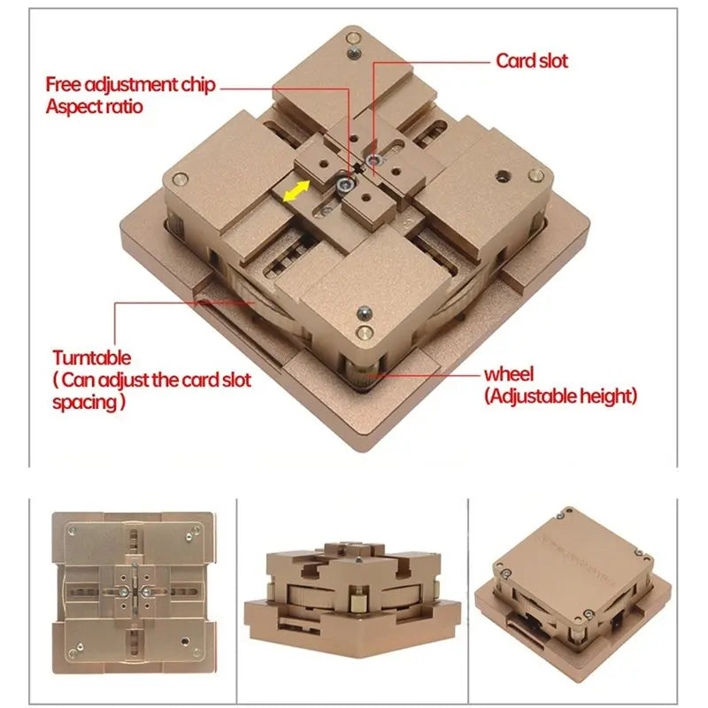 BGA Reballing Station Kit 90x90mm Ball Planting Fixture IC Rework