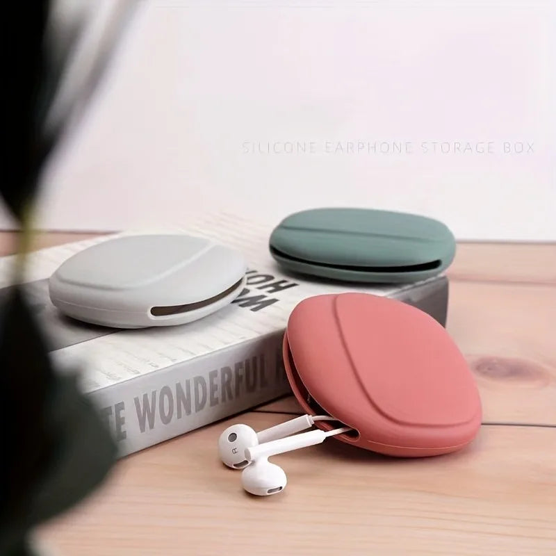 Silicone Cable & Earphone Storage Bag | Portable Travel Pouch