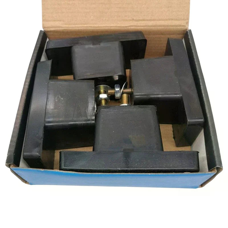 4-Pack Rubber Anti-Vibration Isolator Pads for AC Units