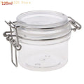 120ml Airtight Clip Top Storage Jar – Clear PET Round Container