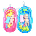 Newborn Doll Bath Toy Set – Portable Bathtub Playset for Kids