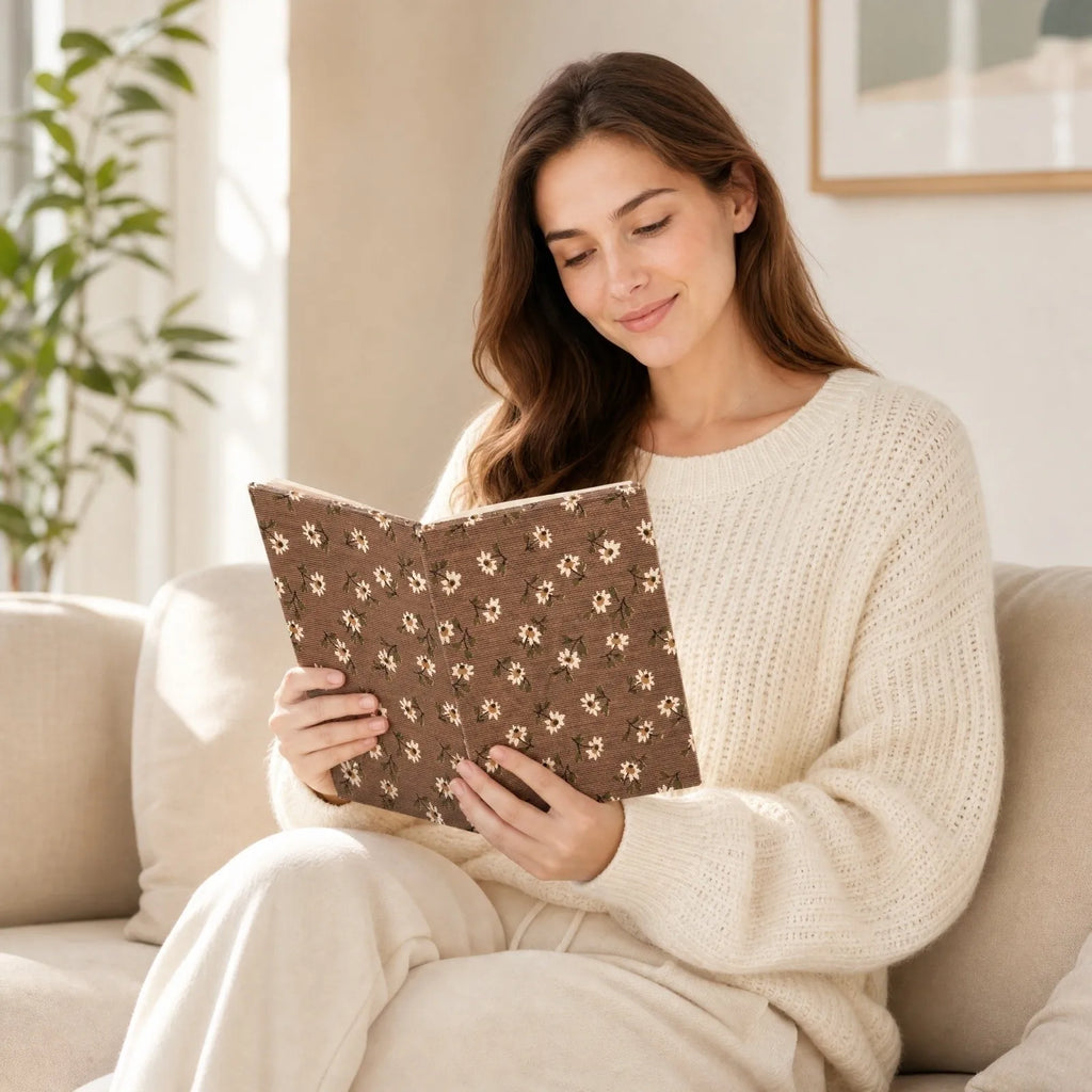 Fabric Cover Photo Album – Holds 100 4R Photos | Printed Gift