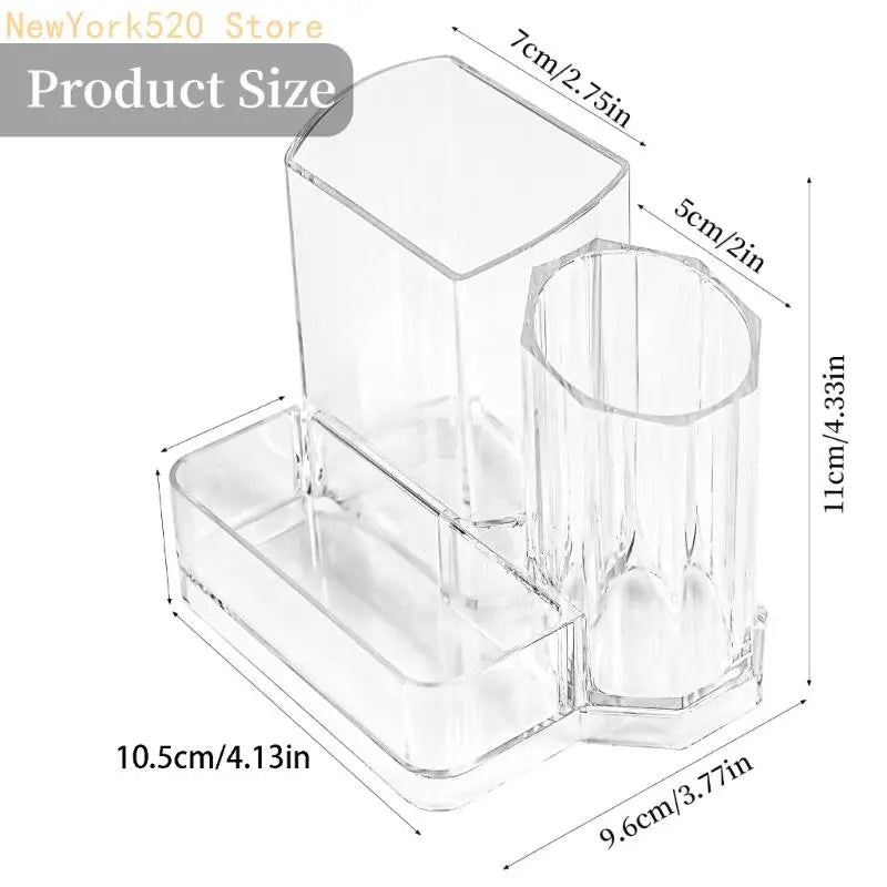 Clear Acrylic Makeup Organizer Multi-Layer Portable Storage