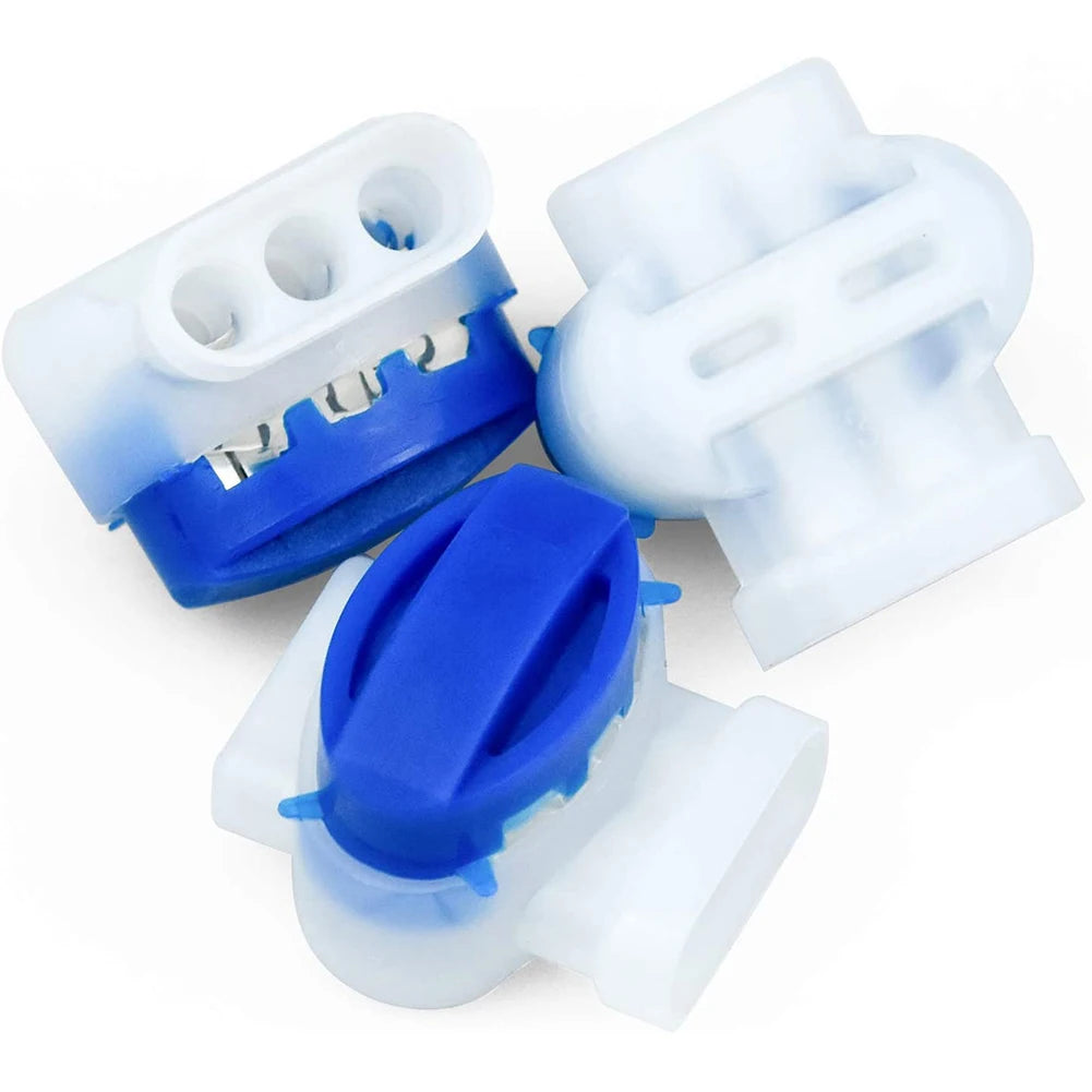 Waterproof No-Strip Cable Connectors for Robot Lawnmowers