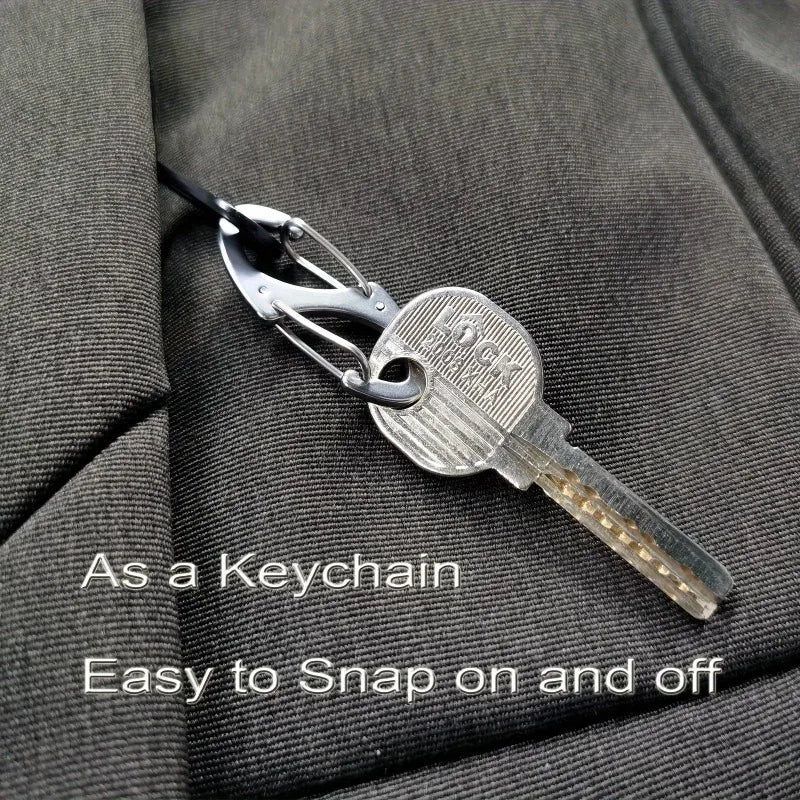 4-Pack Anti-Theft Zipper Lock Buckle Hooks for Bags & Backpacks