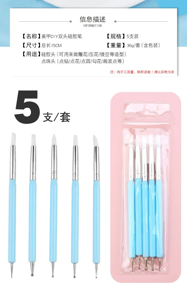 Double-Head Clay & Dot Drill Pen – Smear, Sculpt & Detail Tool