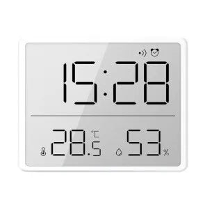 Ultra Thin LCD Alarm Clock – Temp, Humidity & Date Display