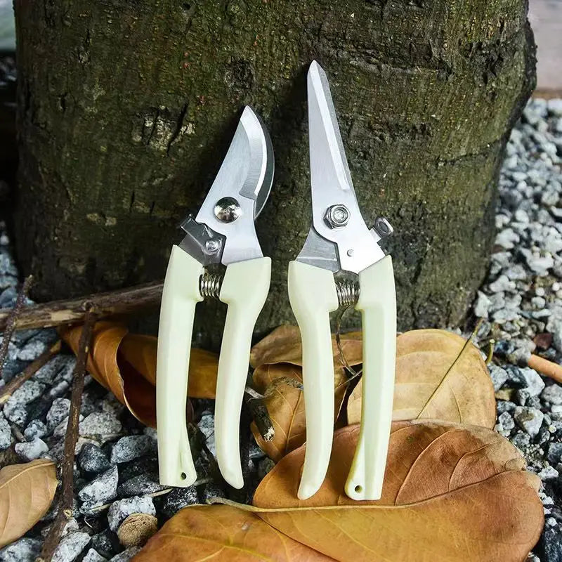 Spring-Loaded Bypass Pruning Shears – Stainless Steel Garden Scissors