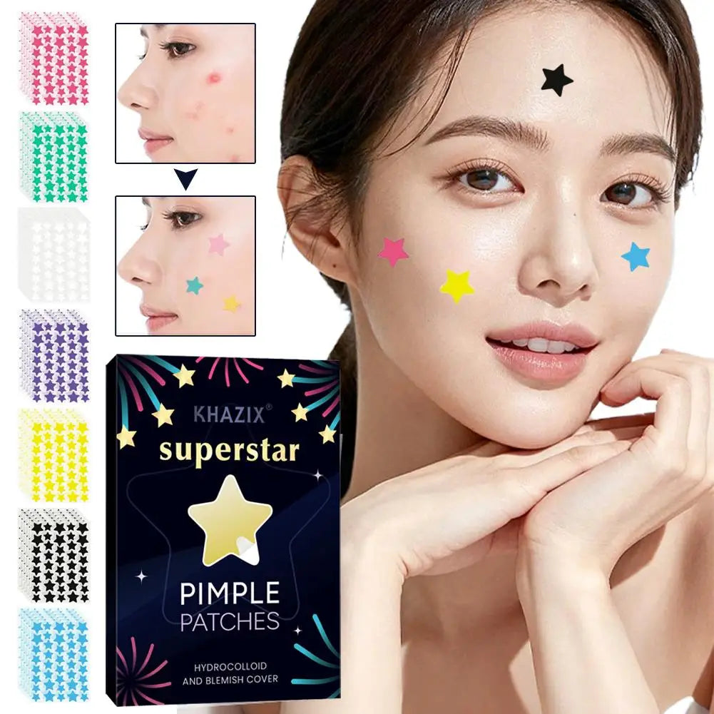 Star Hydrocolloid Acne Patches 240/280pcs – 6 Fun Colors