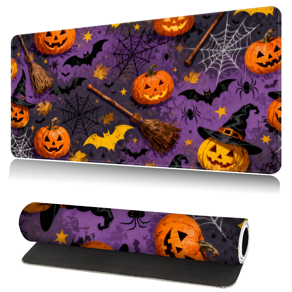 XL Halloween Anime Gaming Desk Mat – Non-Slip Rubber Base