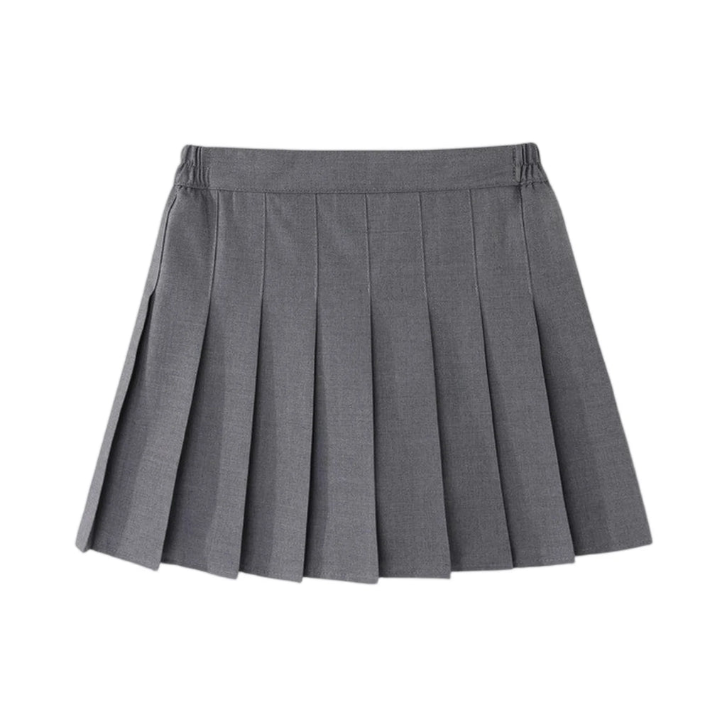 Girls A-Line Pleated Skirt with Shorts – School Uniform Mini
