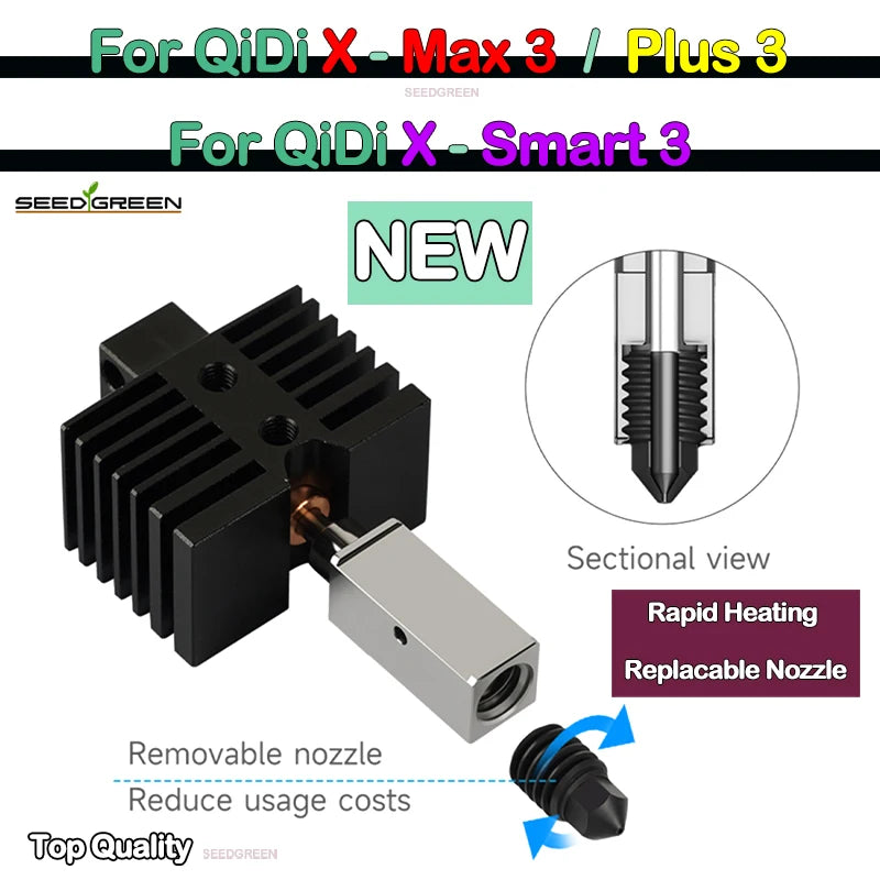 Sprouture Lab Hotend Upgrade for Qidi X Plus 3 X Max 3 X Smart 3