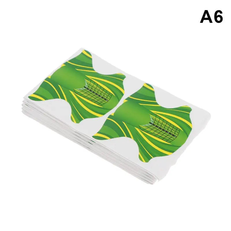 100Pcs Gel Nail Extension Builder Forms – French Nail Art Molds