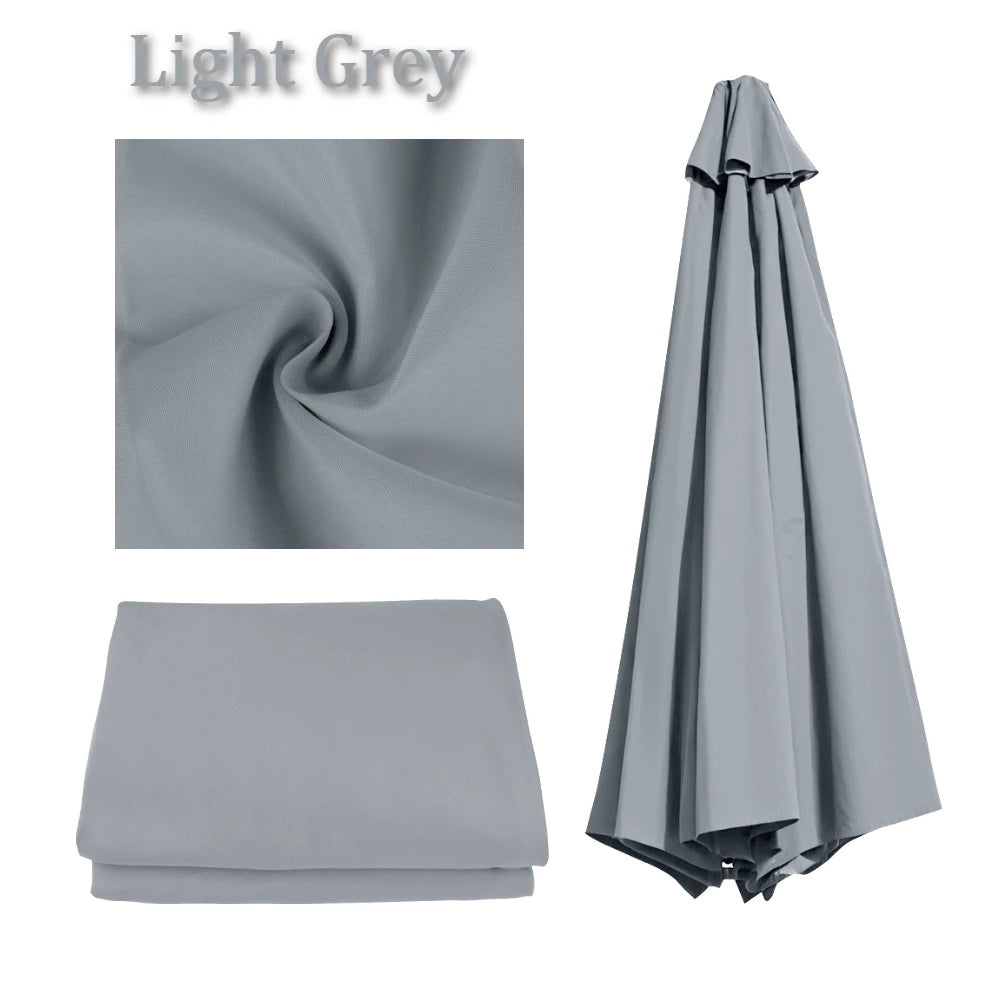 Waterproof Replacement Parasol Canopy 2–3M | 6 & 8 Rib Patio