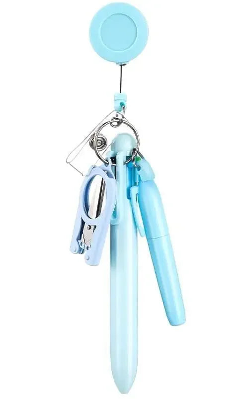 Nurse Pen Set – Badge Clip, Pen, Highlighter & Folding Scissors