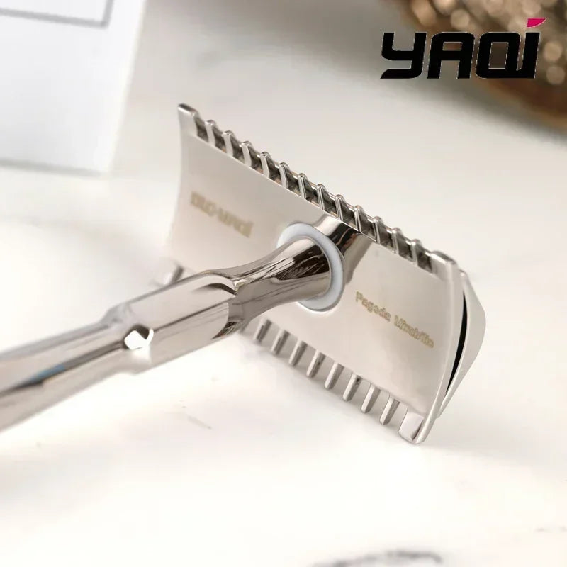 Yaqi Pagoda Mirabilis Stainless Steel Safety Razor for Men