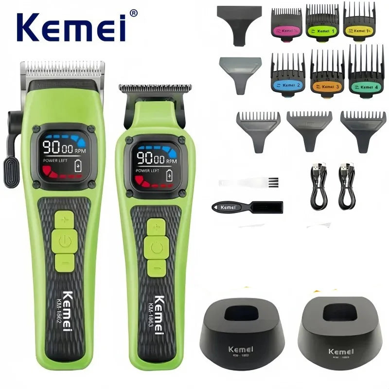 Kemei KM-1862/1863 Cordless Professional Hair Clipper Trimmer
