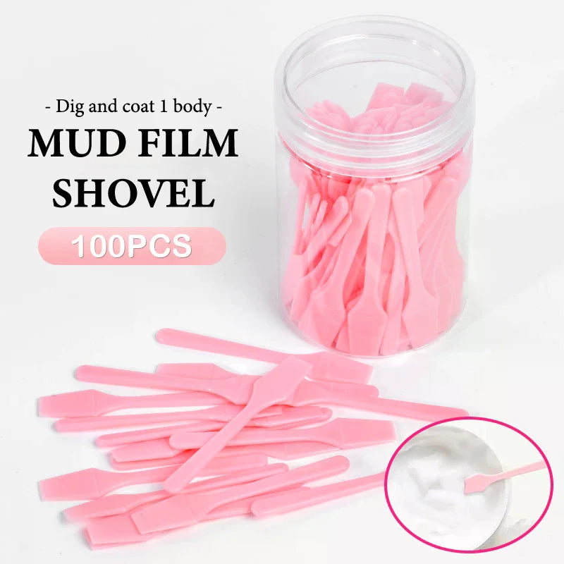 100-Pc Mini Cosmetic Spatula Scoops & Makeup Applicators