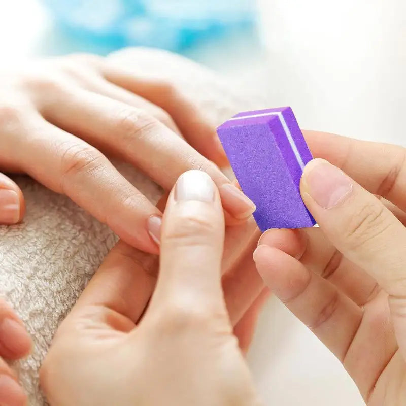 50-Pack Mini Double-Sided Sponge Nail Buffer Blocks | SHXIZMY