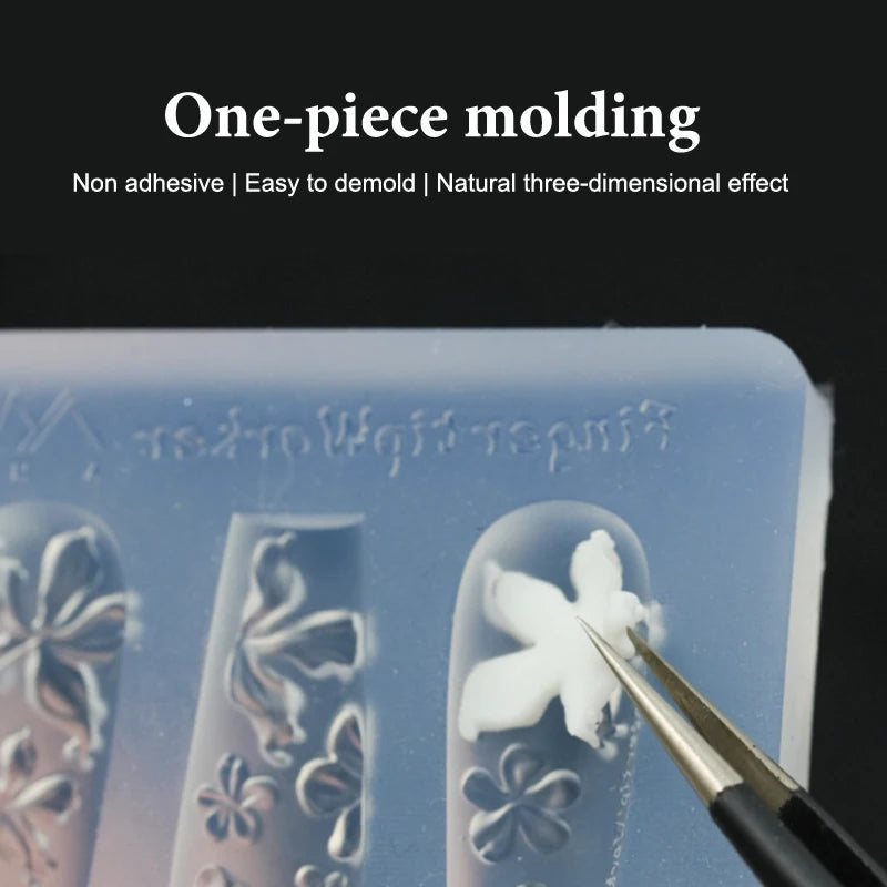 Mini Vase Silicone Nail Art Mold – Chinese Relief DIY Tool