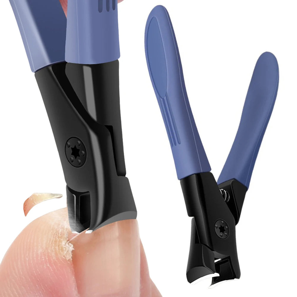 Wide-Jaw Toenail Clipper – Anti-Splash Stainless Steel Trimmer
