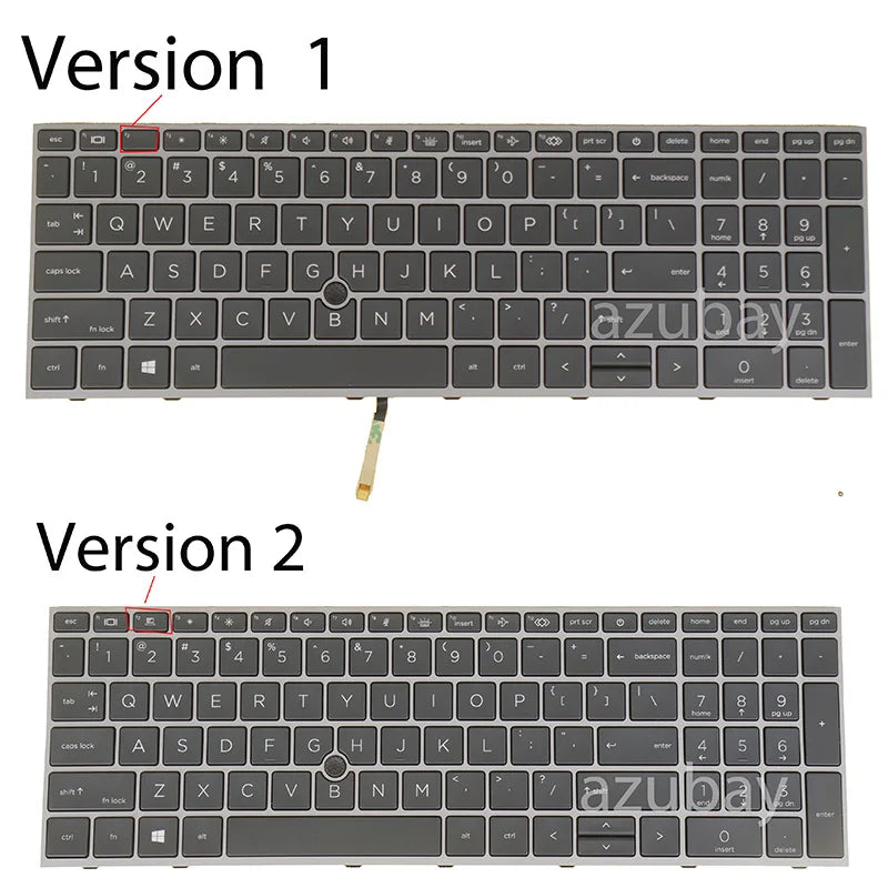 HP ZBook Fury 15 G7 G8 Replacement Backlit Keyboard – Multi-Layout