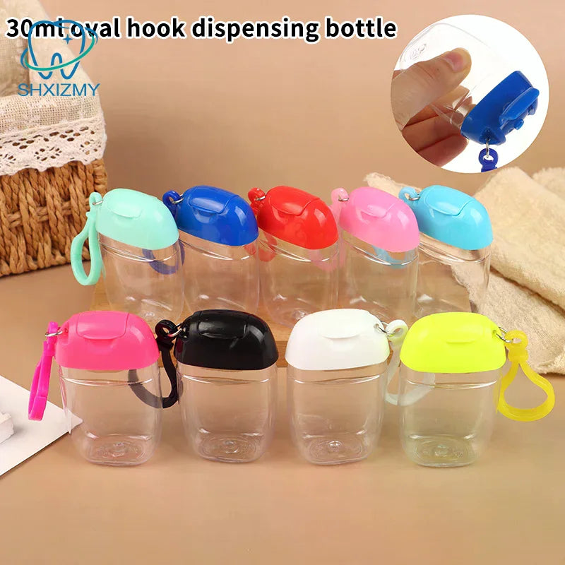 30ml Portable Refillable Bottle with Hook | Mini Travel Dispenser