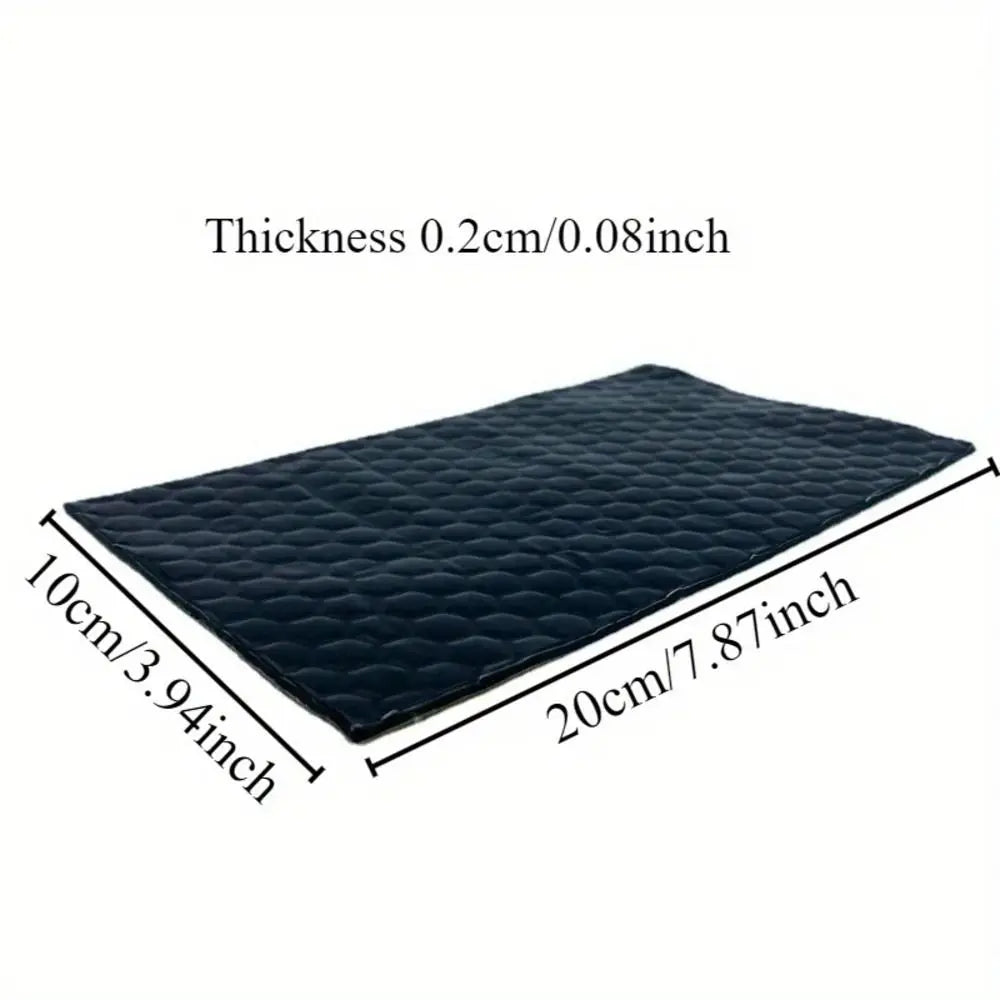 Butyl Rubber Car Sound Deadener Mat 20x10cm Aluminum Foil