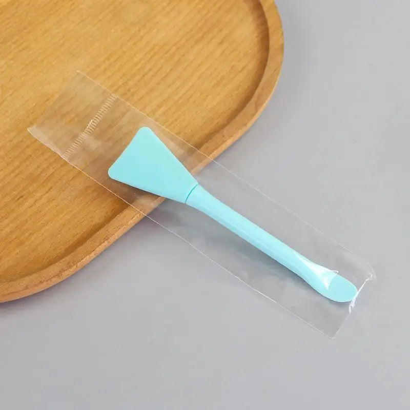 Double Head Silicone Facial Mask Brush with Scoop | Beauty Tool