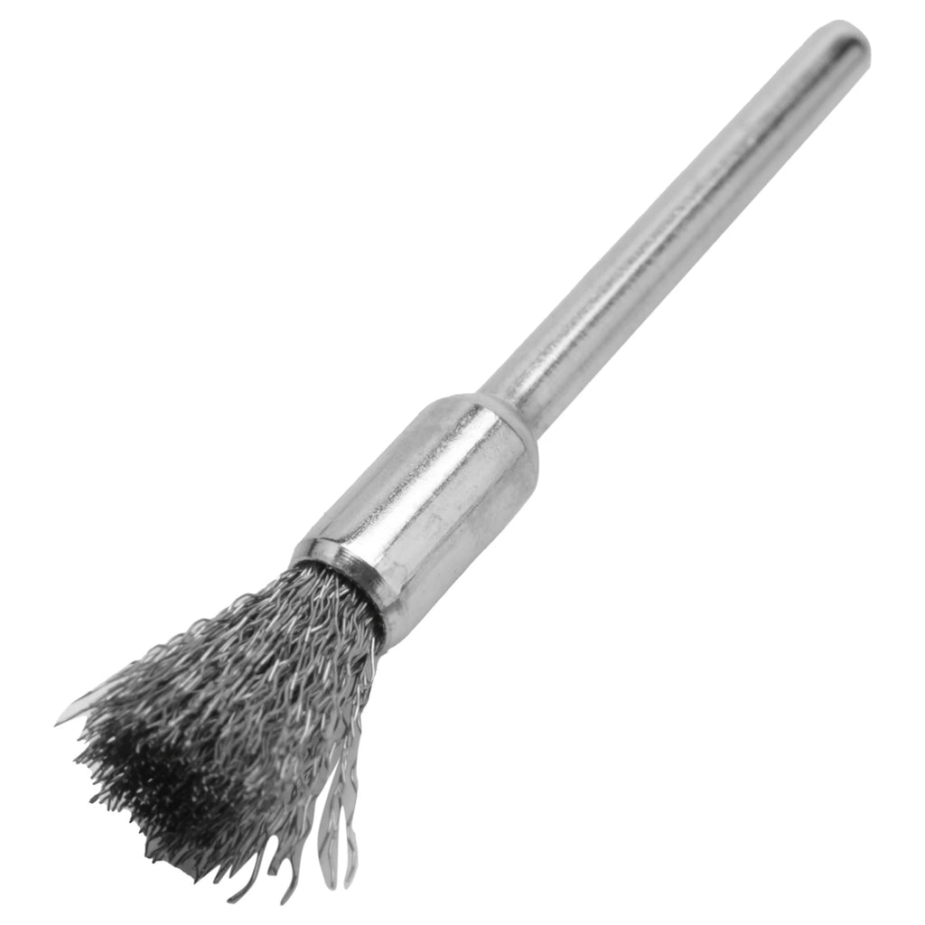 60-Pc 3mm Shank Steel Wire Rotary Brush Set for Drills