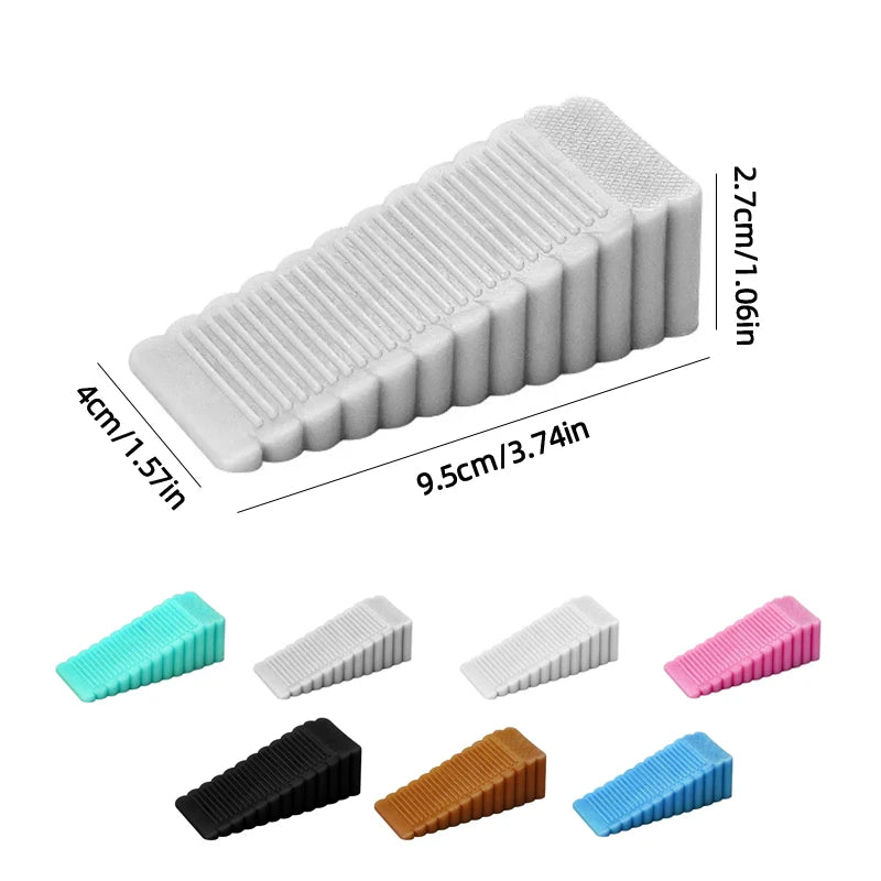 Silicone Door Stop Wedge Anti-Slip Door Retainer 5–25mm