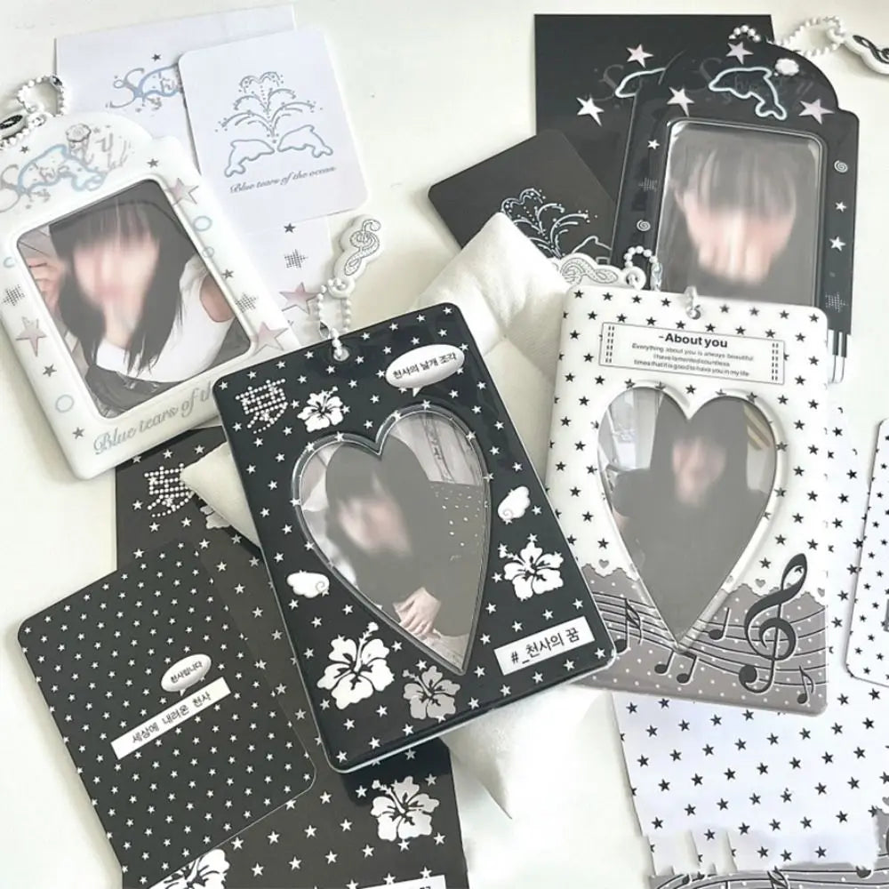 Y2K Kpop Photocard Holder Mini PVC Cartoon Card Organizer