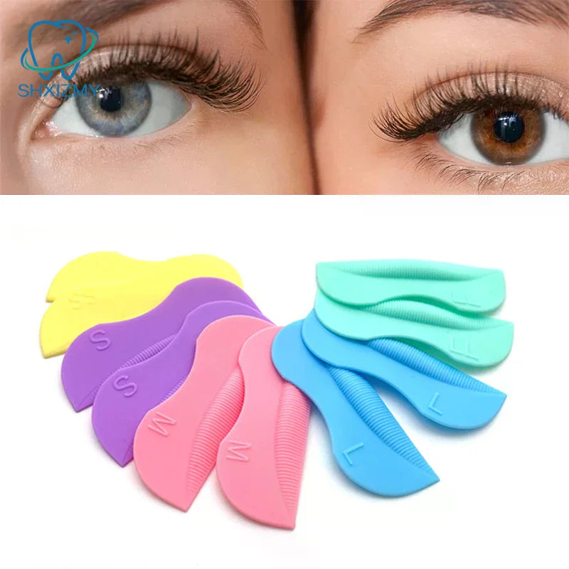 5 Pairs Silicone Eyelash Lifting Pads – Reusable Lash Perm Kit