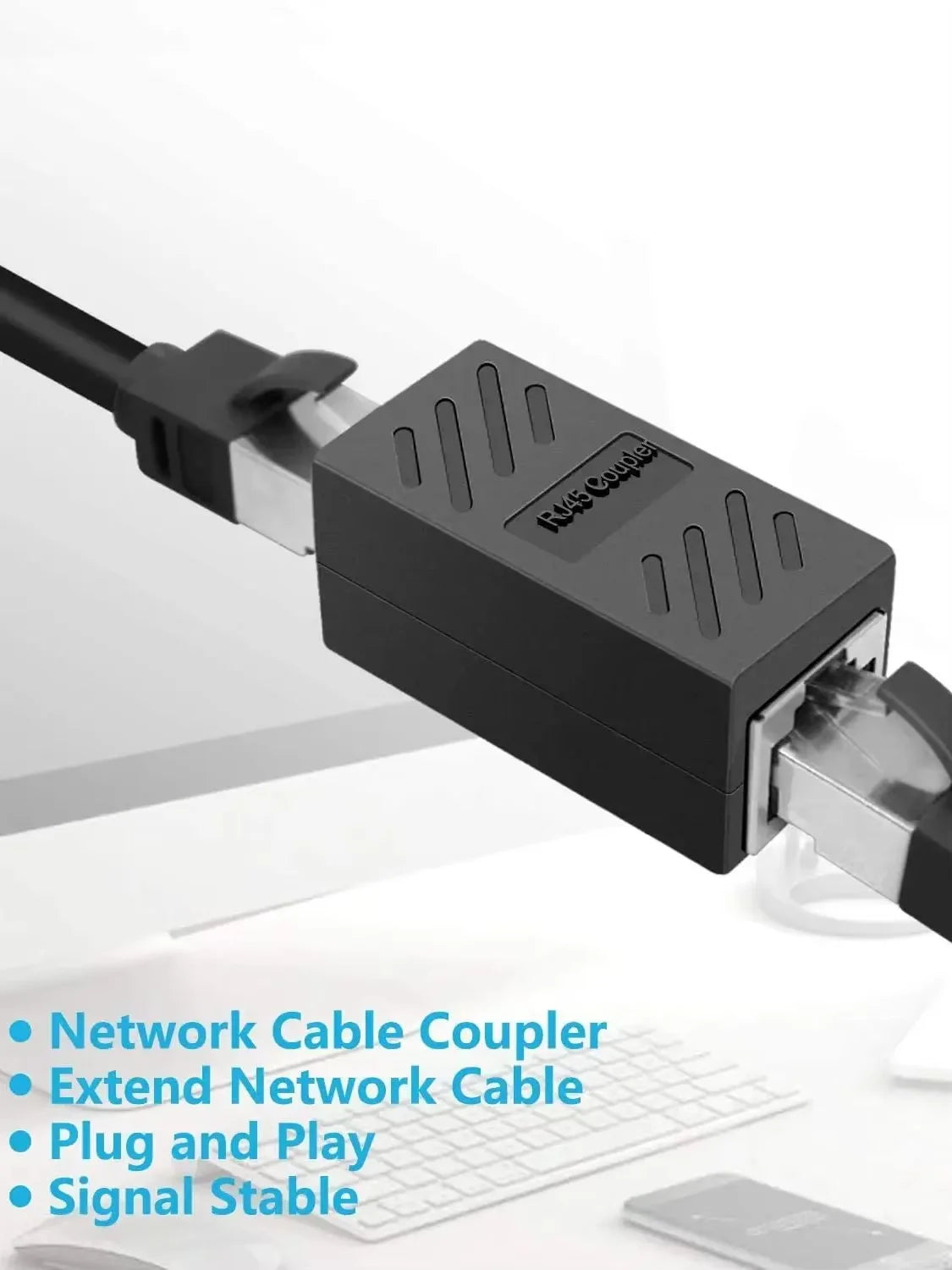 RJ45 Ethernet Coupler Cat5 Cat6 Cat6a Female to Female Extender