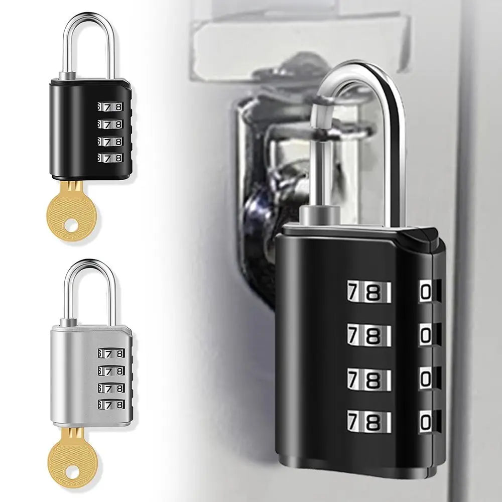 4-Digit Combination Padlock – Waterproof Travel & Luggage Lock