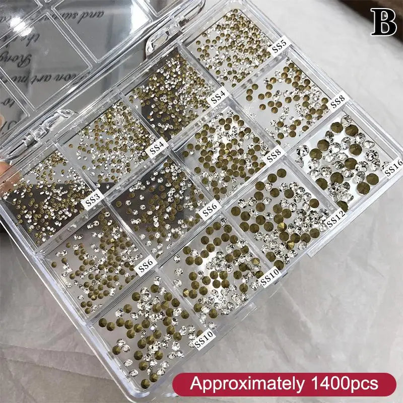 3D Nail Art Rhinestones – Heart & Butterfly Flatback Crystals