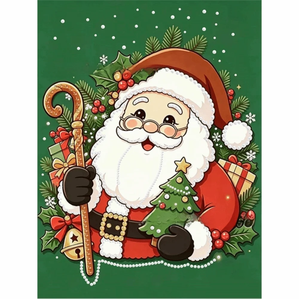 5D Christmas Pearl Diamond Painting Kit – Church 30×40cm