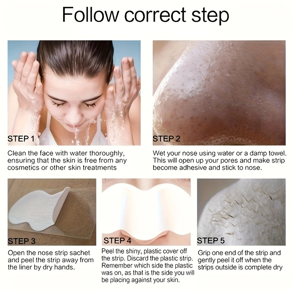 Deep Cleansing Nose Strips – Blackhead & Pore Minimizing Patches
