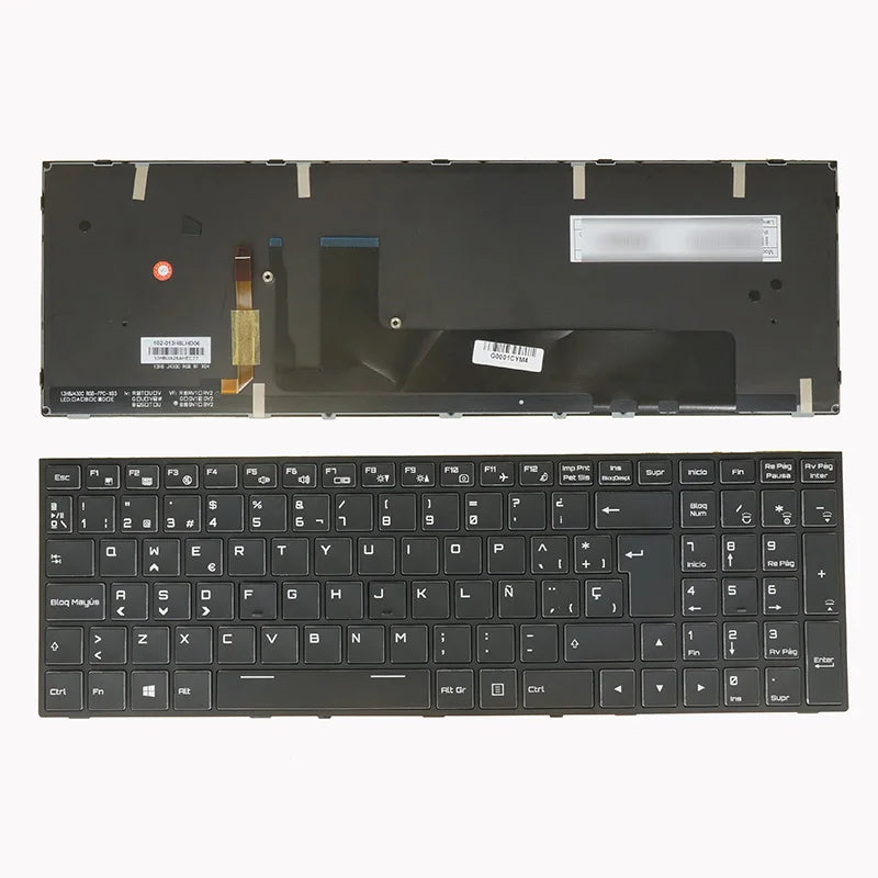RGB Backlit Keyboard for Clevo Sager NP8151–NP8171 | AZUBAY
