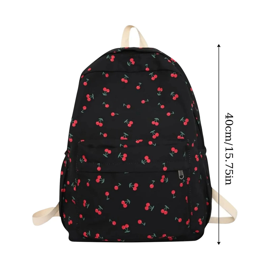 Cute Floral 3-Piece Girls Backpack Set with Pencil Case