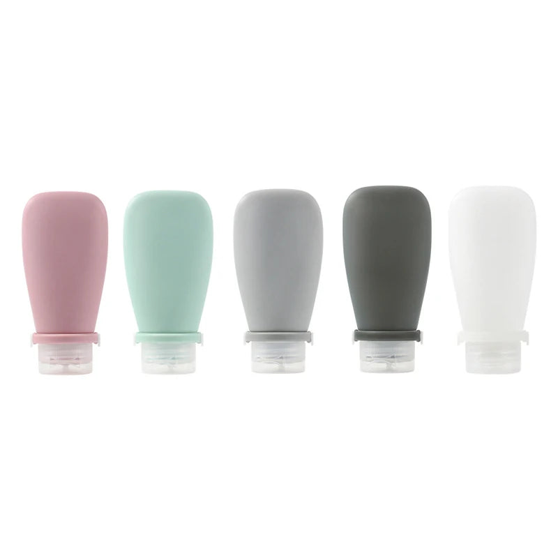 Silicone Travel Bottles 30/60/90ml Leak-Proof Refillable Squeeze