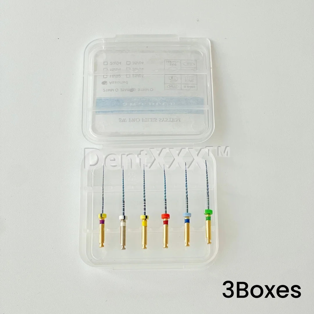NiTi Rotary Files SW5 6-Pack 20mm 25mm Heat Activated – VIBE