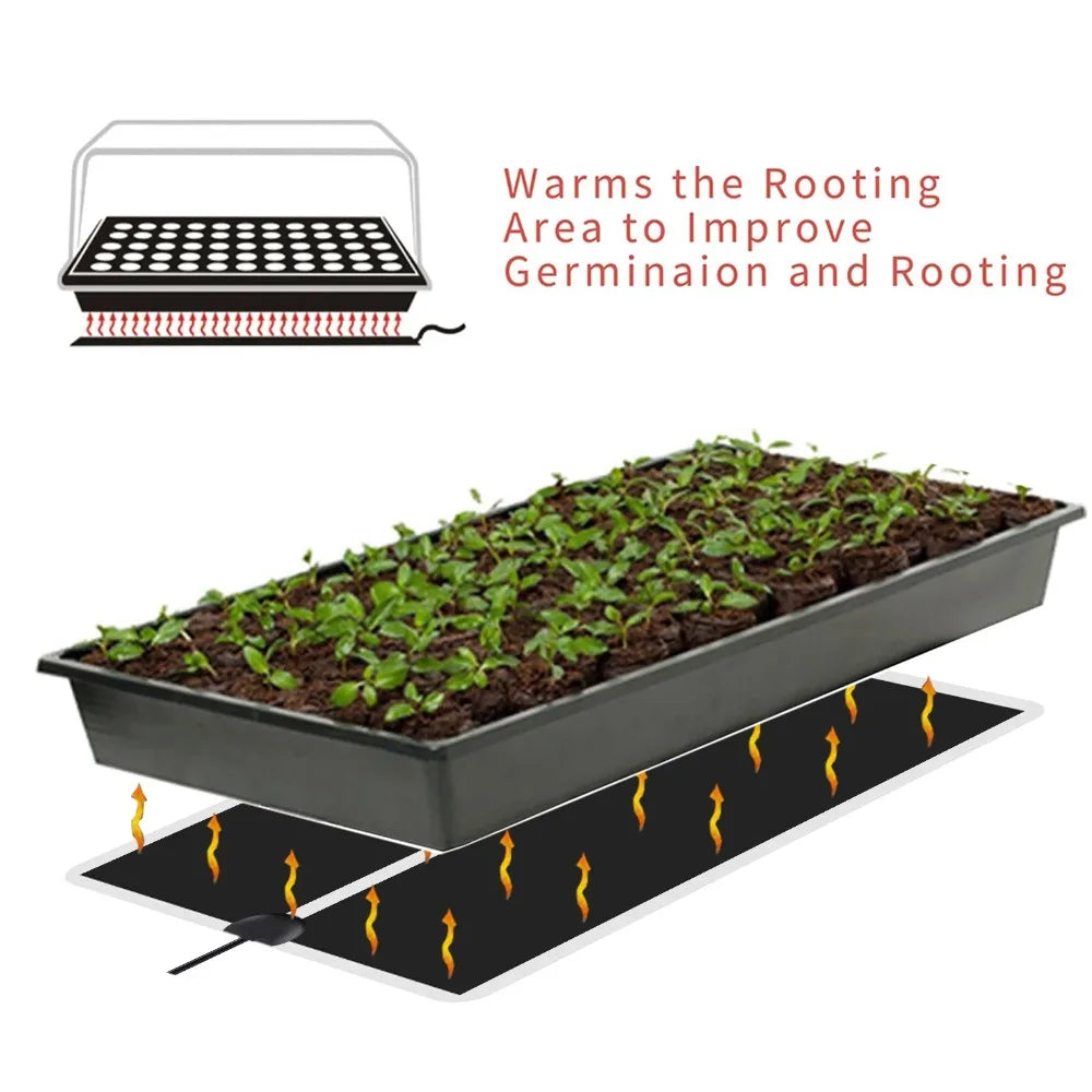 Seedling Heat Mat 5–28W with Temp Controller | EU Plug