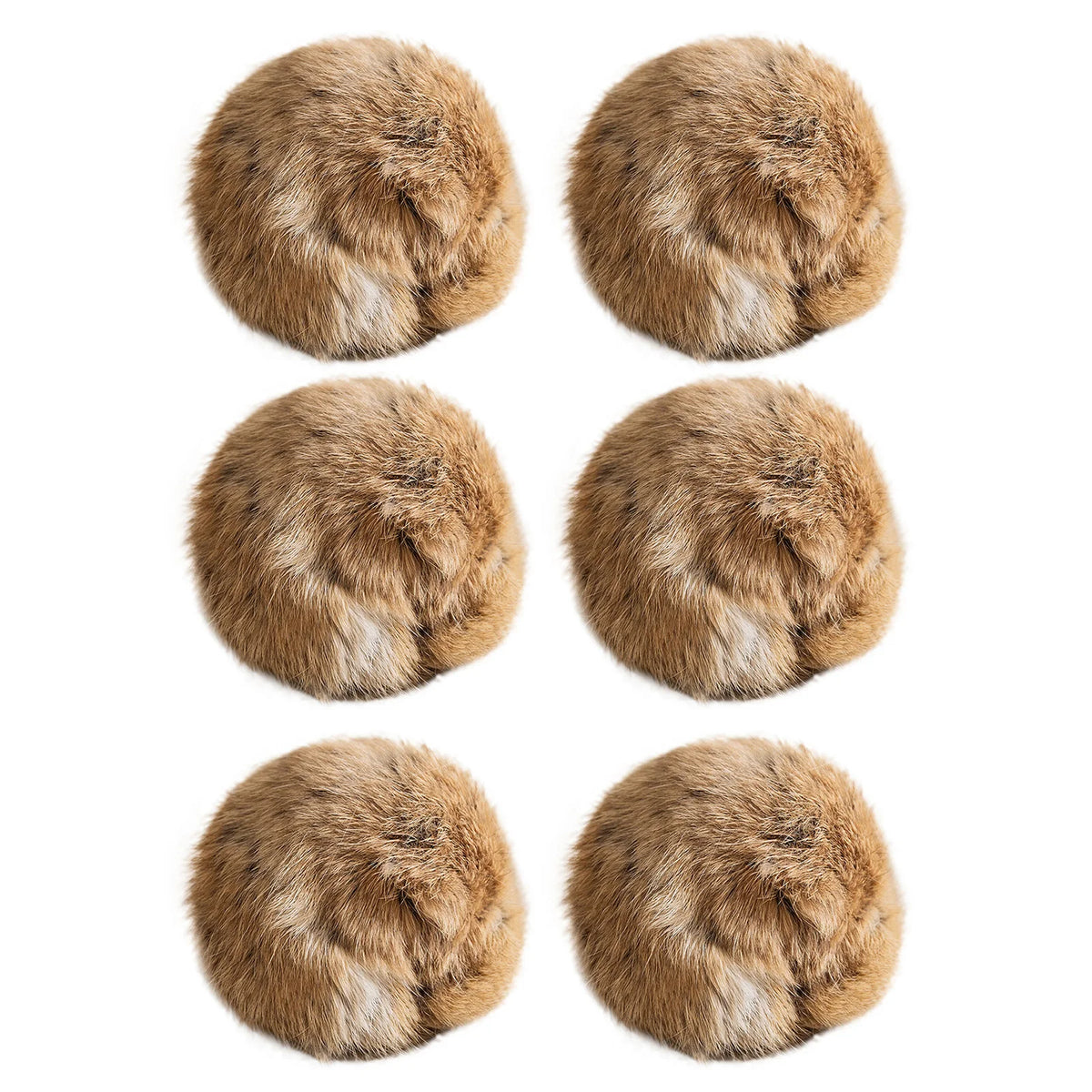 Catnip Plush Bunny Fur Ball Cat Toy – Silent & Durable