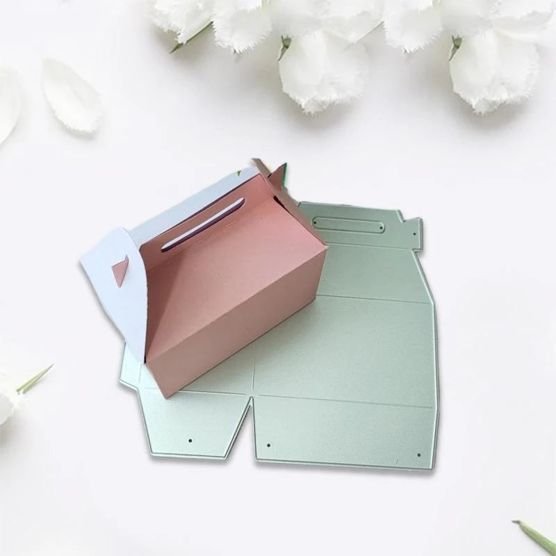 Gift Box Cutting Die Stencil – Christmas Paper Craft Template