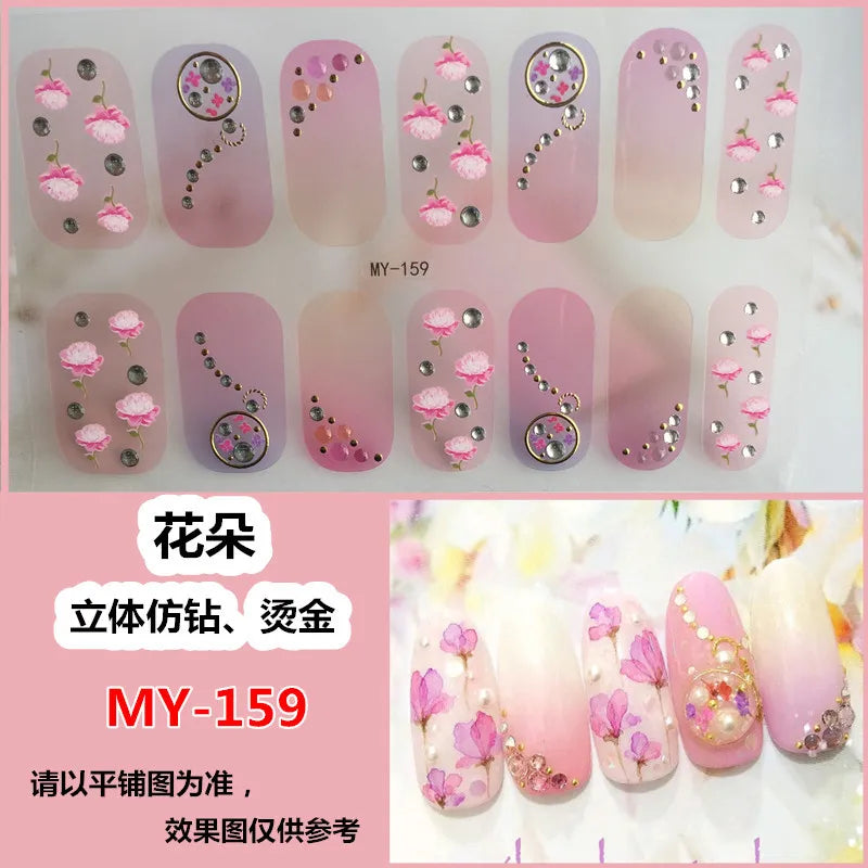 3D DIY Nail Art Stickers – Colorful Gel Manicure Decals
